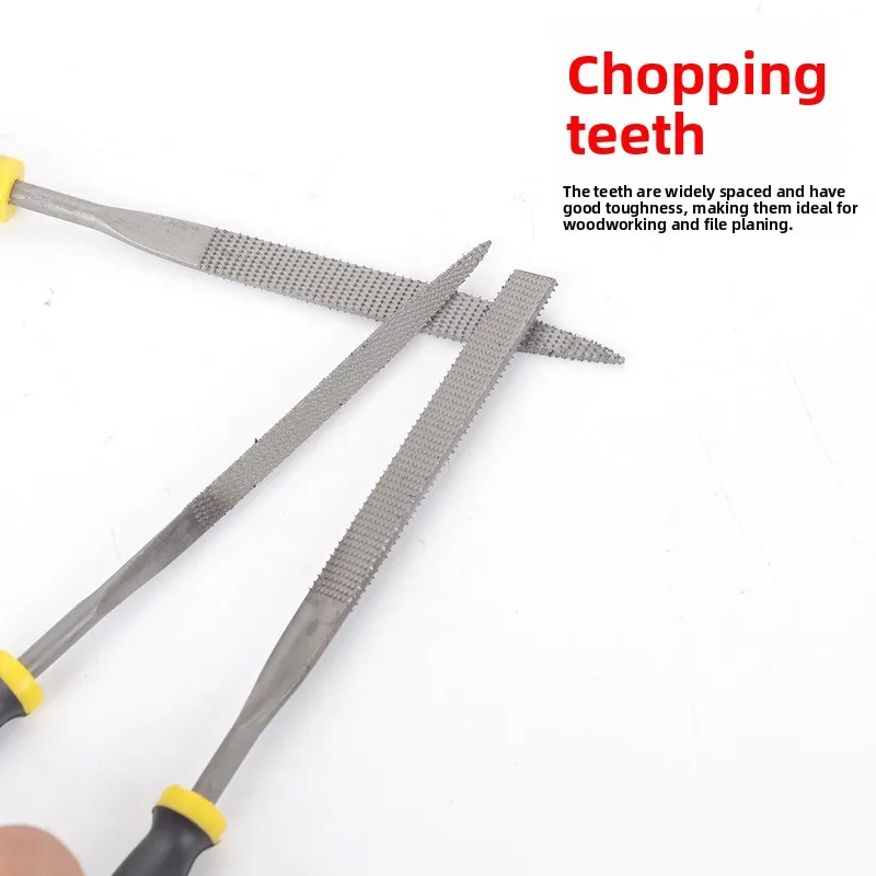 

6-piece set of mini mixed wood files, woodworking file set, carving and polishing small files, durable and sturdy