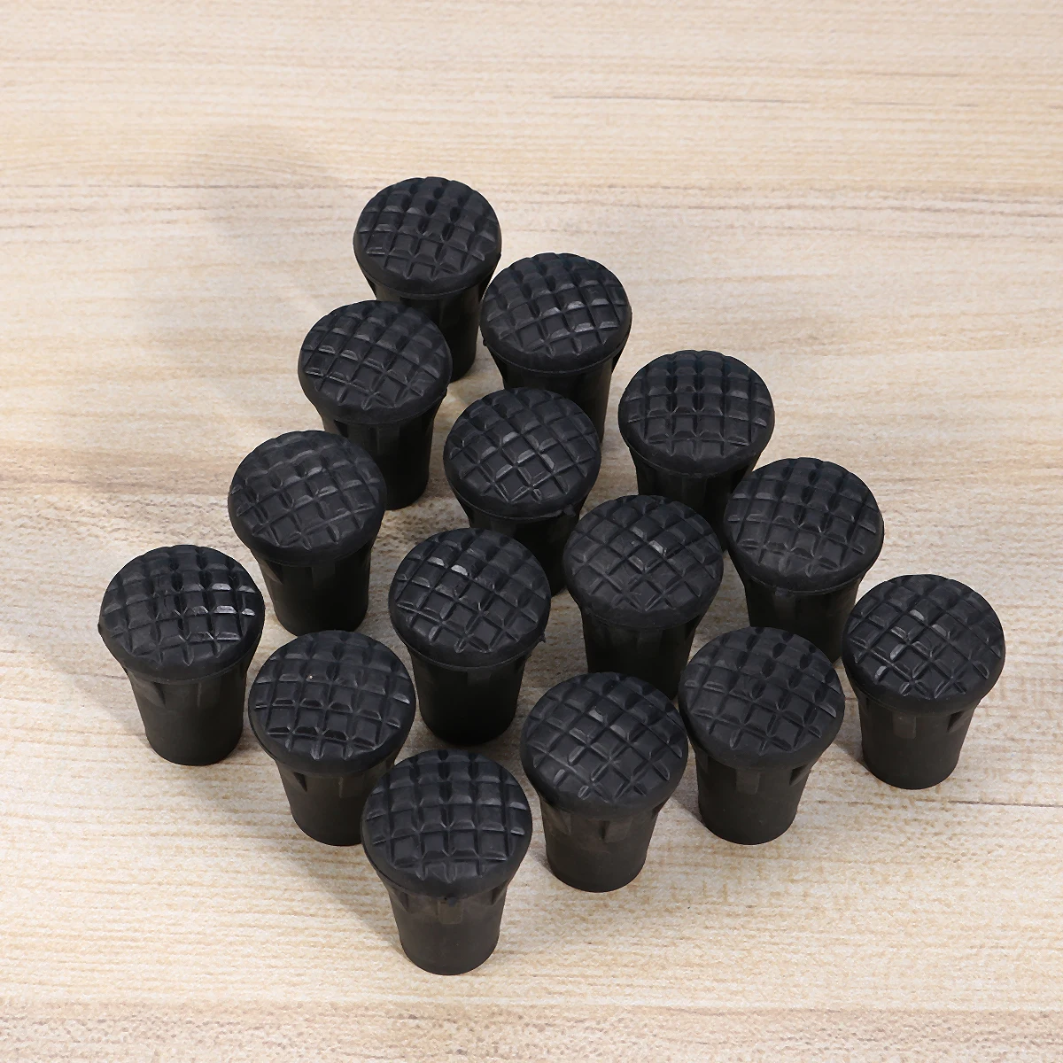 

24pcs Outdoor Trekking Pole Accessories Foot Cover Hiking Durable Plastic Tips Protective Covers Metal Gasket For Hiking Pole