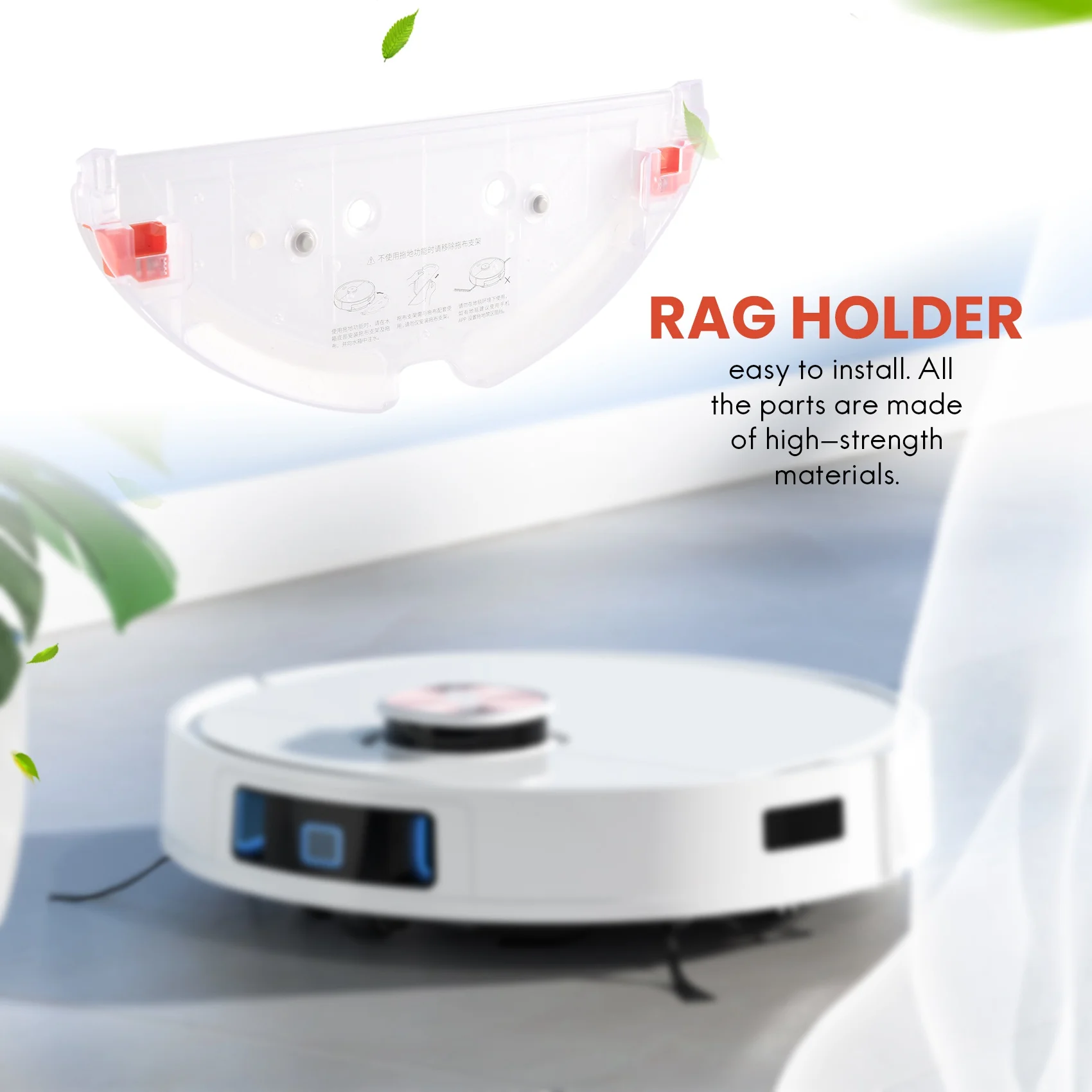 ABXHH Резервуар для воды и кронштейн для швабры, запасные части для XIAOMI Roborock S5 MAX, аксессуары S50 MAX S55 MAX S6 MaxV