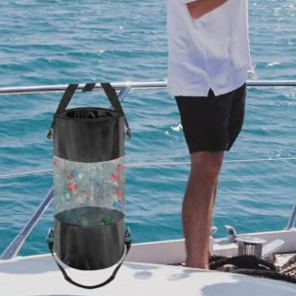 Waterproof For Boat Trash Bag Oxford Cloth Material Drawstring Closure for Fishing For Boats 9.5 inch D x 23 inch H