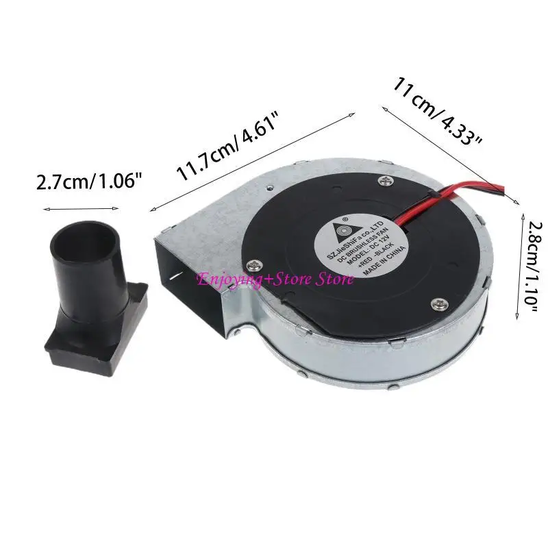 G6DA 12V 1.9A 5.5x2.1mm مروحة الشواء الهواء منفاخ النزهة الشواية موقد الخشب الطهي 11028