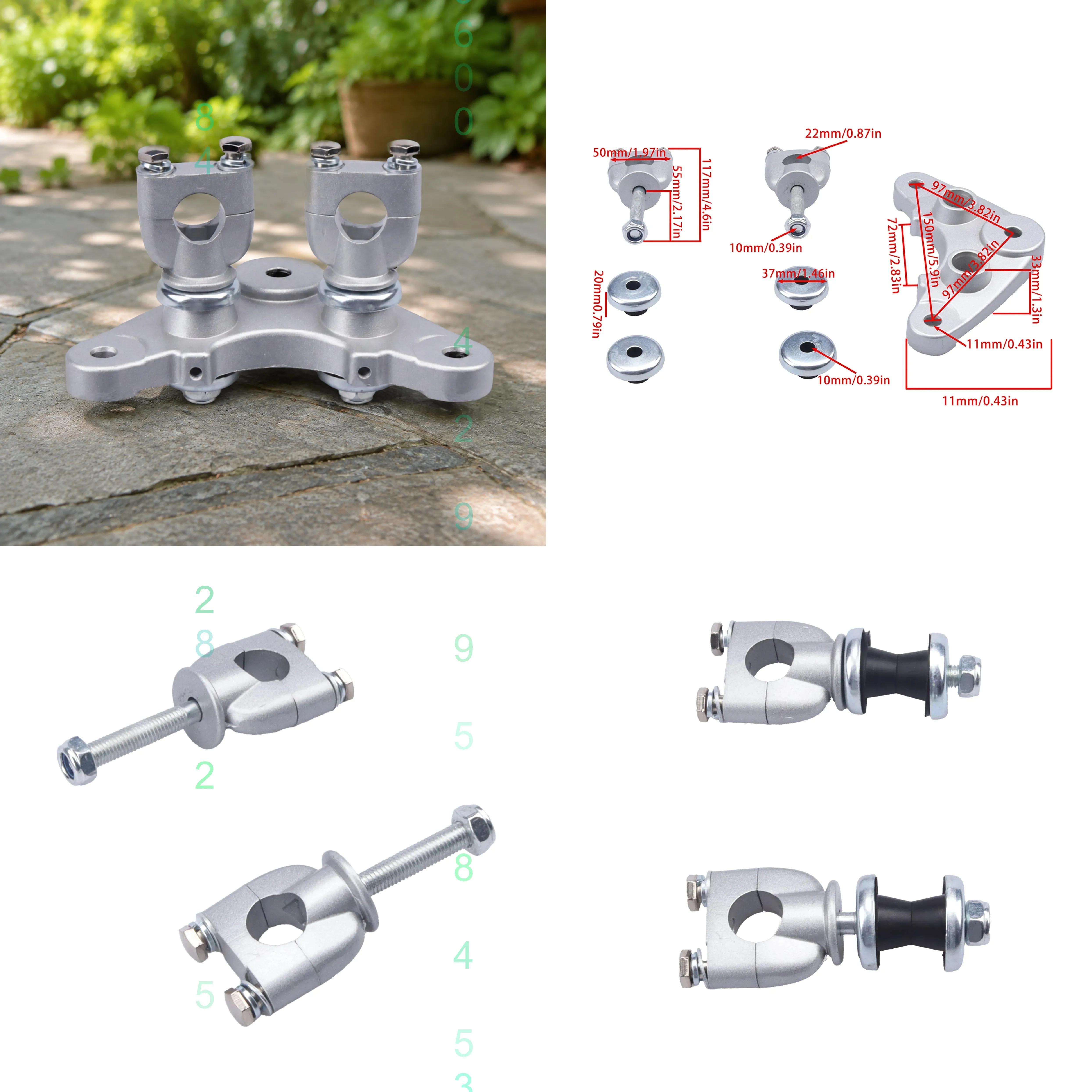 Motorcycle Suspension Kit Package Front Fork Springs for CRF XR 50 110CC Auto Bike Scooter Motocross