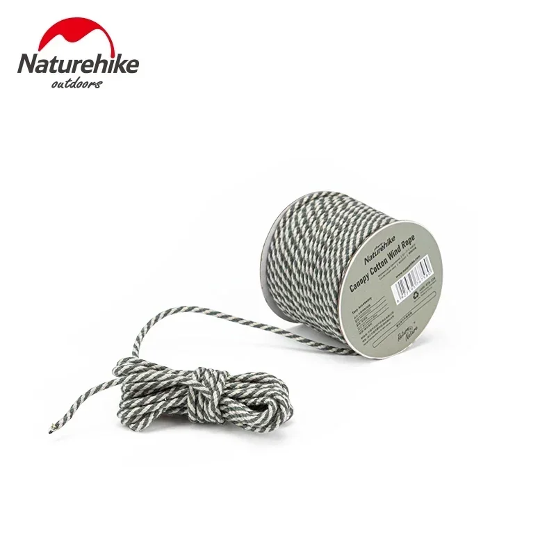 Naturehike Windbreak Camping Canopy Cotton Wind Rope Windproof Rope Tent Rope 2.5/3.5/4.5mm Tent Equipment Accessories 2024 new