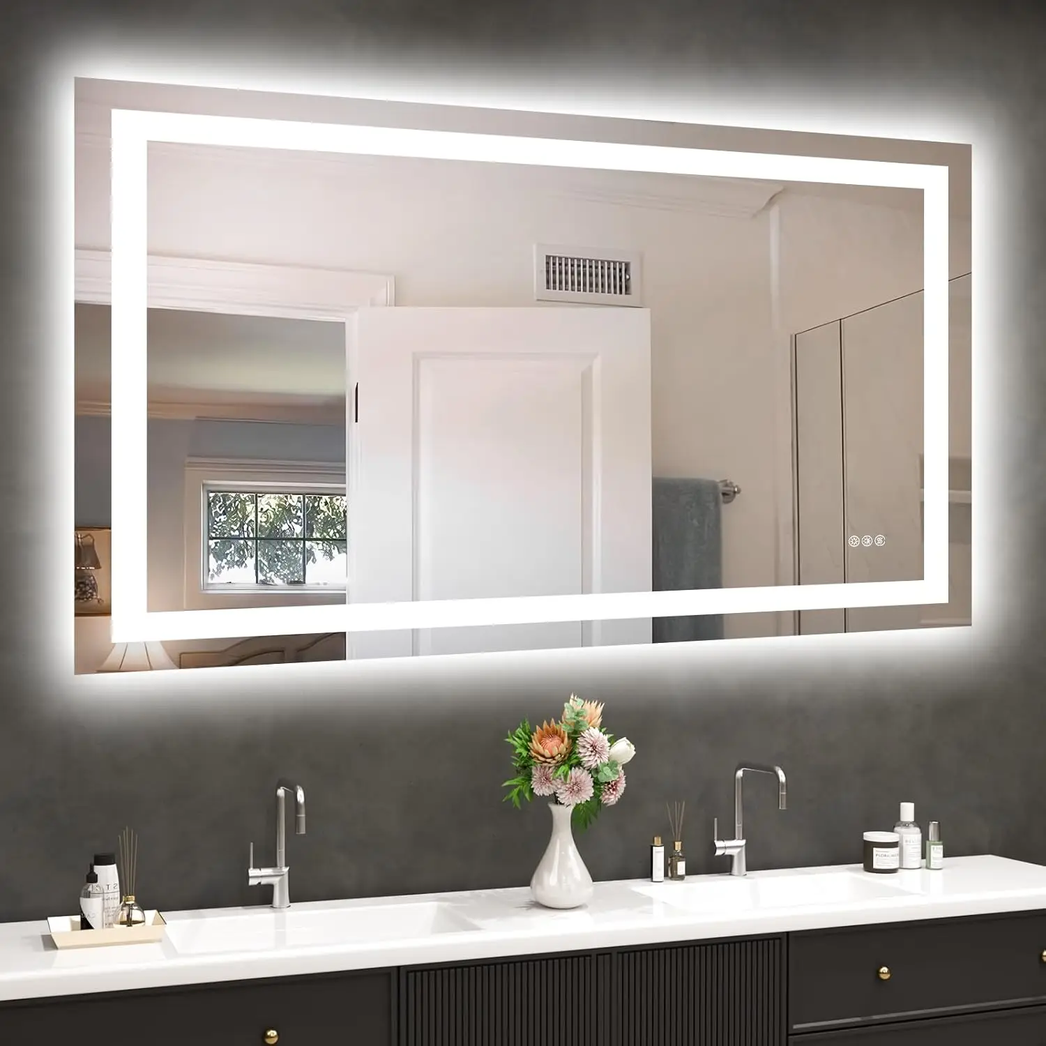 LED Bathroom Mirror with Lights 48