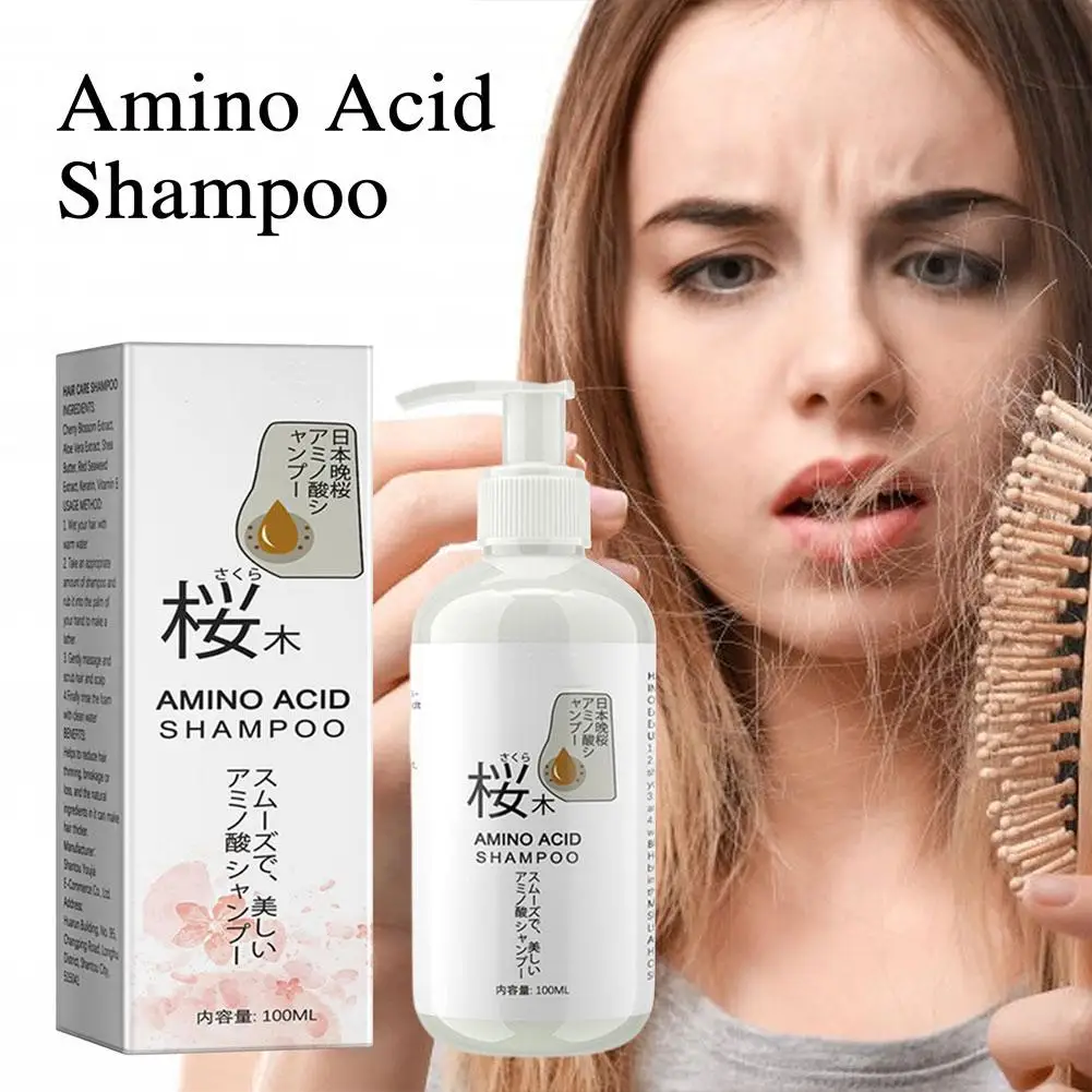 Hair Loss Treatment Shampoo Nourish Scalp Regrowth Hair Baldness Cleanse Frizzy Anti Shampoo Repair Strenghten Thickener Da Y8V3