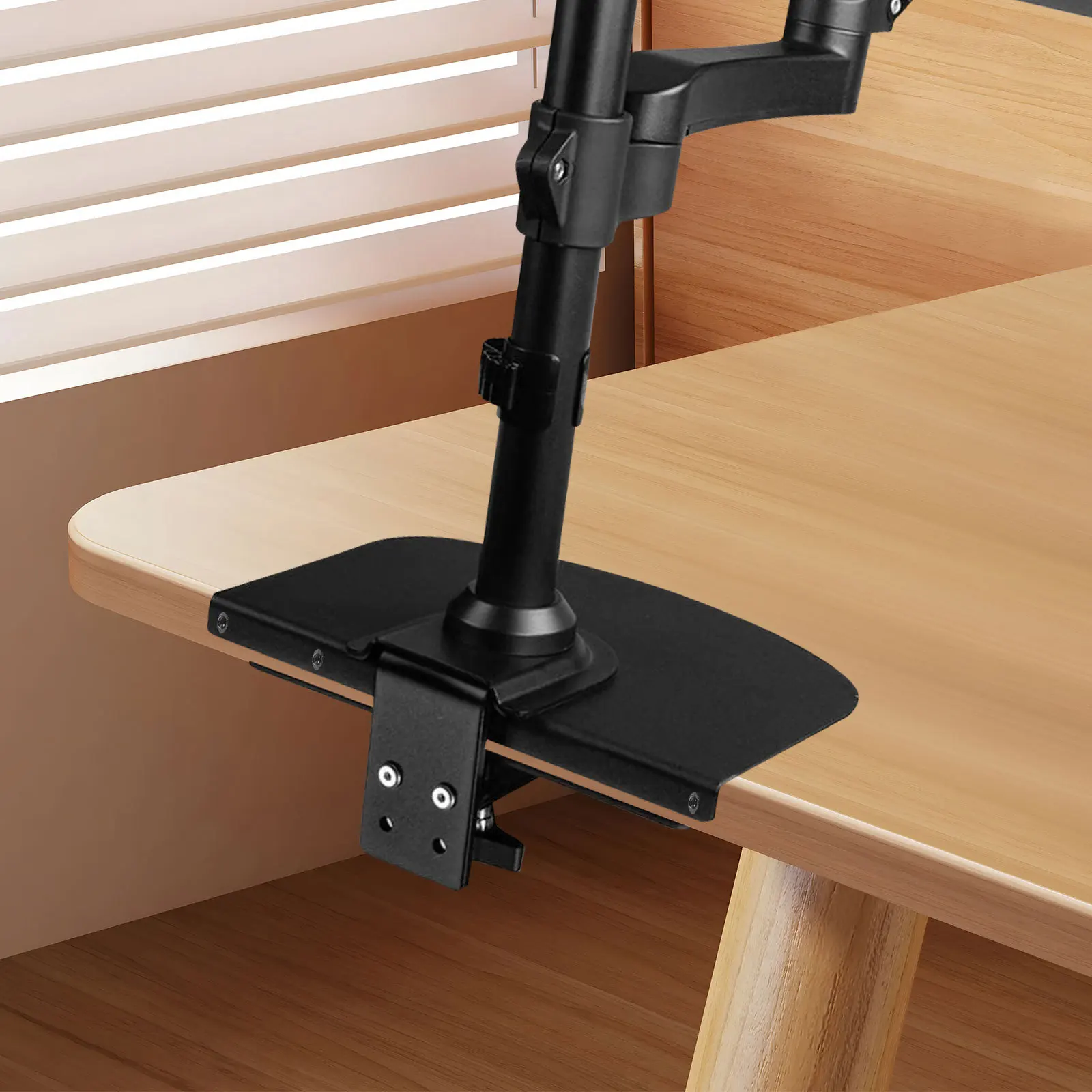 

1 set 1 Set Steel Monitor Mount Reinforcement Plate For Fragile Tabletop Heavy Duty Desktop Fixing Bracket Grommet C-Clamp