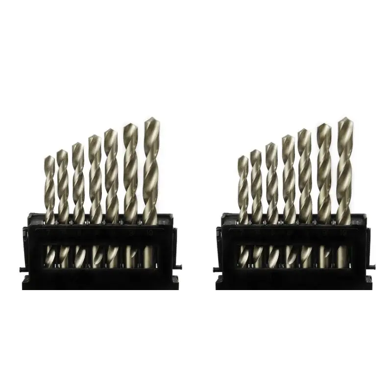 2PackX(51pc Engineering Drill Bit Set Hss 1 - 6mm in 0.1mm Increments)