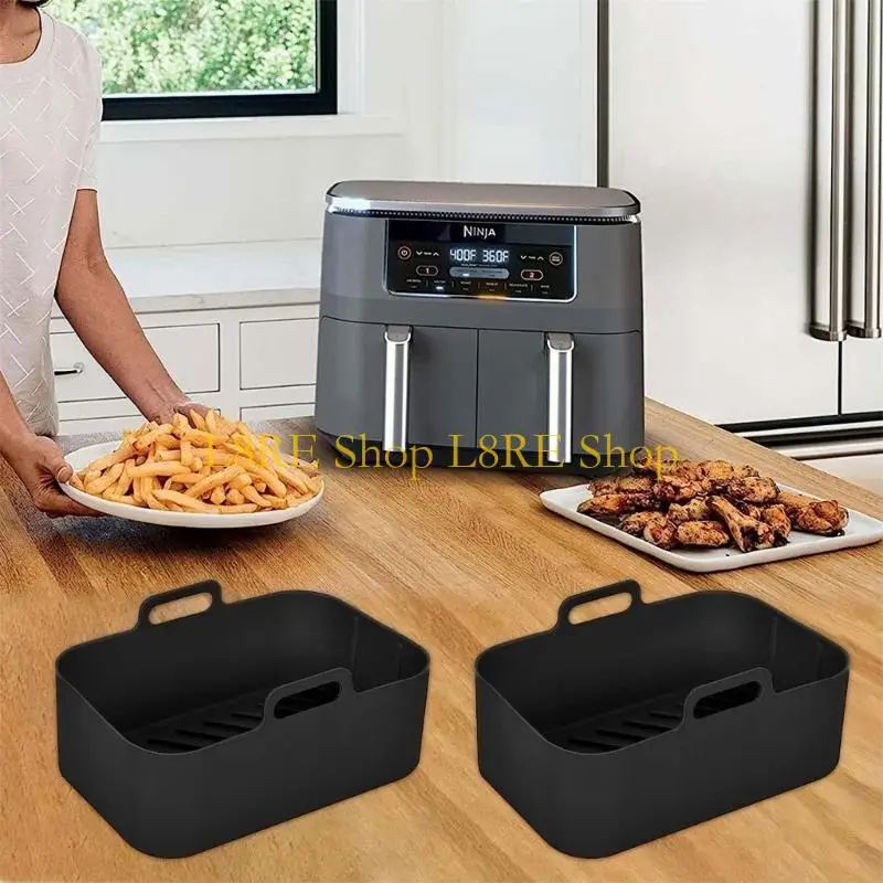 L8RE 2PCS السيليكون لـ DZ201 6-in-1 8 QUART AIR PRYER POT TRAIN