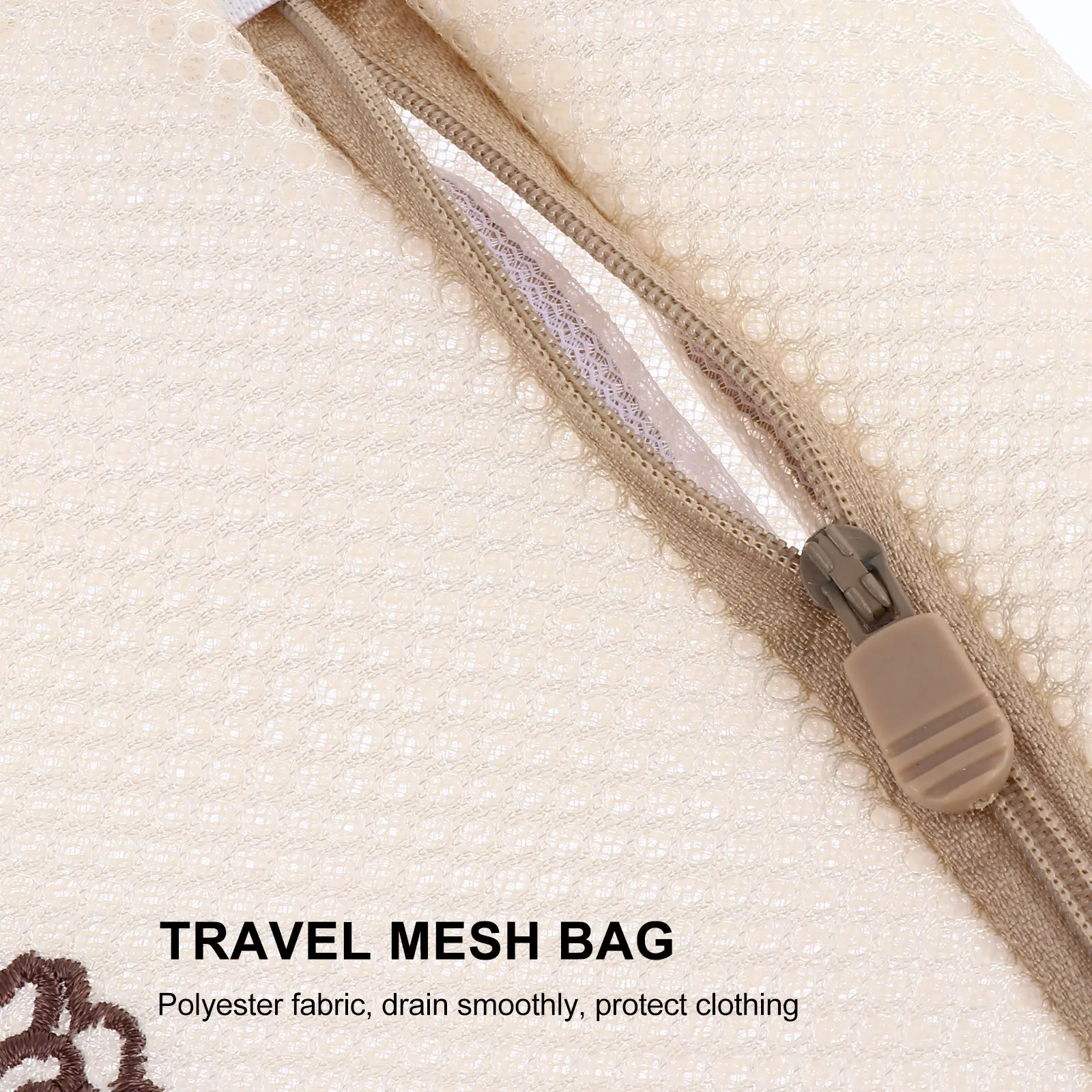 

5Pcs Laundry Bags Thick Mesh Socks Washing Bags Zipper Protective Wash Bag for Home Underwear Bra Clothing Protection