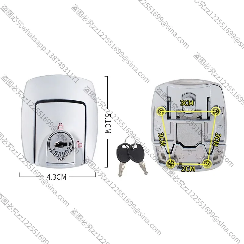 Suitable for S087 Luggage KeyLock Replacement Trolley Case Accessories TSA002Lock Aluminum Frame SuitcaseLock