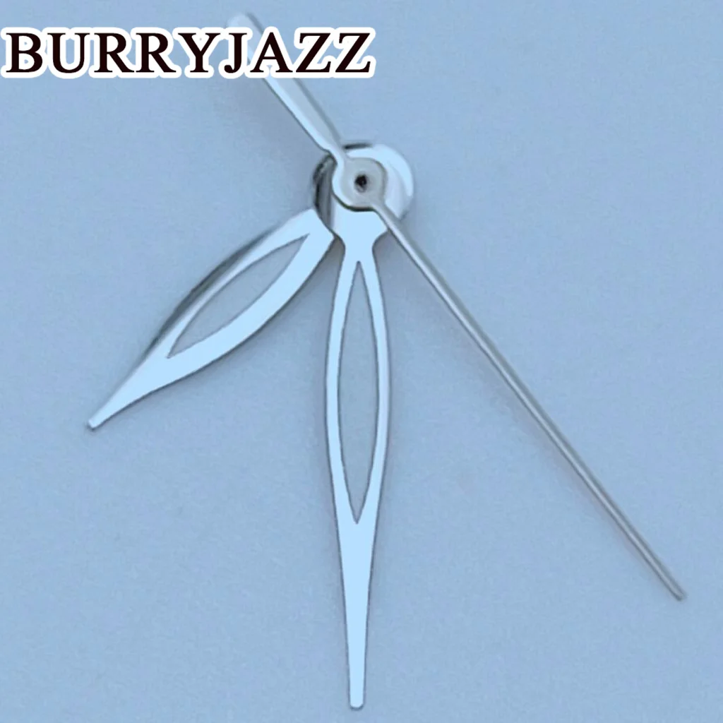 BURRYJAZZ NH35 NH36 NH38 7S26 7S36 4R35 4R36 Watch Hands Silver Hands Green Luminous