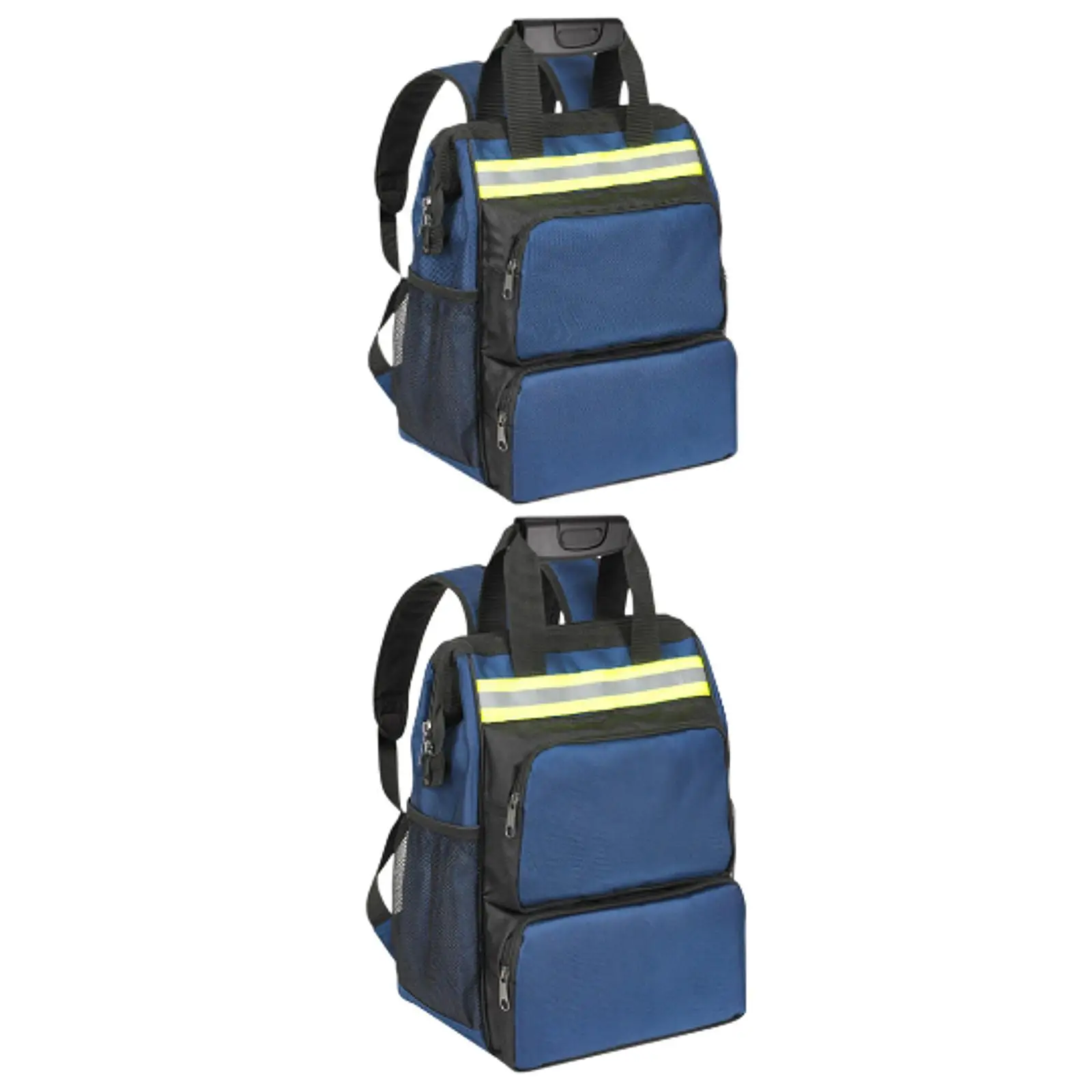 Tool Backpack Waterproof for Men with Handles Heavy Duty Work Blue Tool Bag