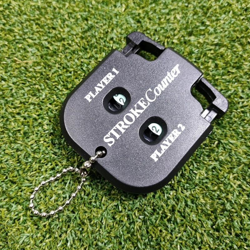 Golf Score Counter Golf Strokes Counter Keychains 2 Player Golf Score Putt & Shot Scorekeeper for Golf Scoring