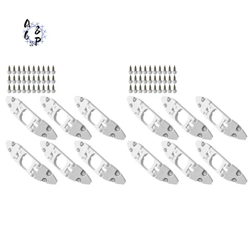 A68P-12 Pack Gable Light Clips For Govee H706 With Screws For Govee Pro Permanent Outdoor Lights