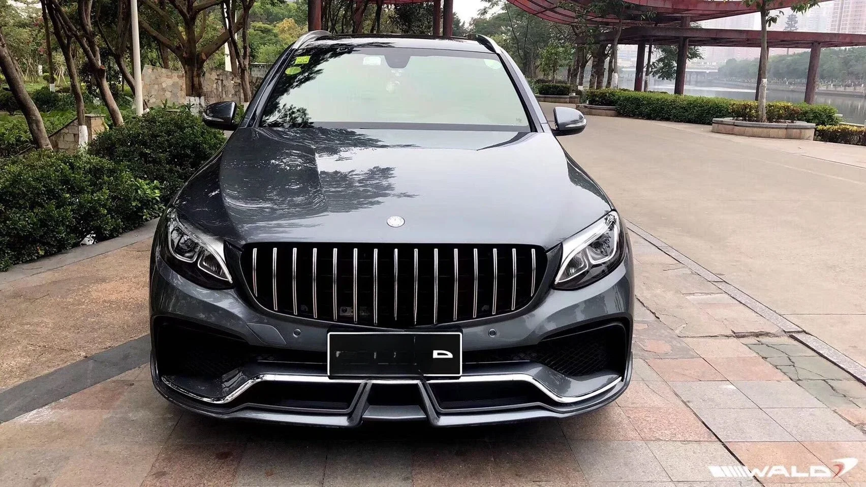 

Подходит для Mercedes-Benz X253 GLC200 GLC260 GLC300 16-19 годов, модифицированный WALD большой объем, передняя планка, задняя планка