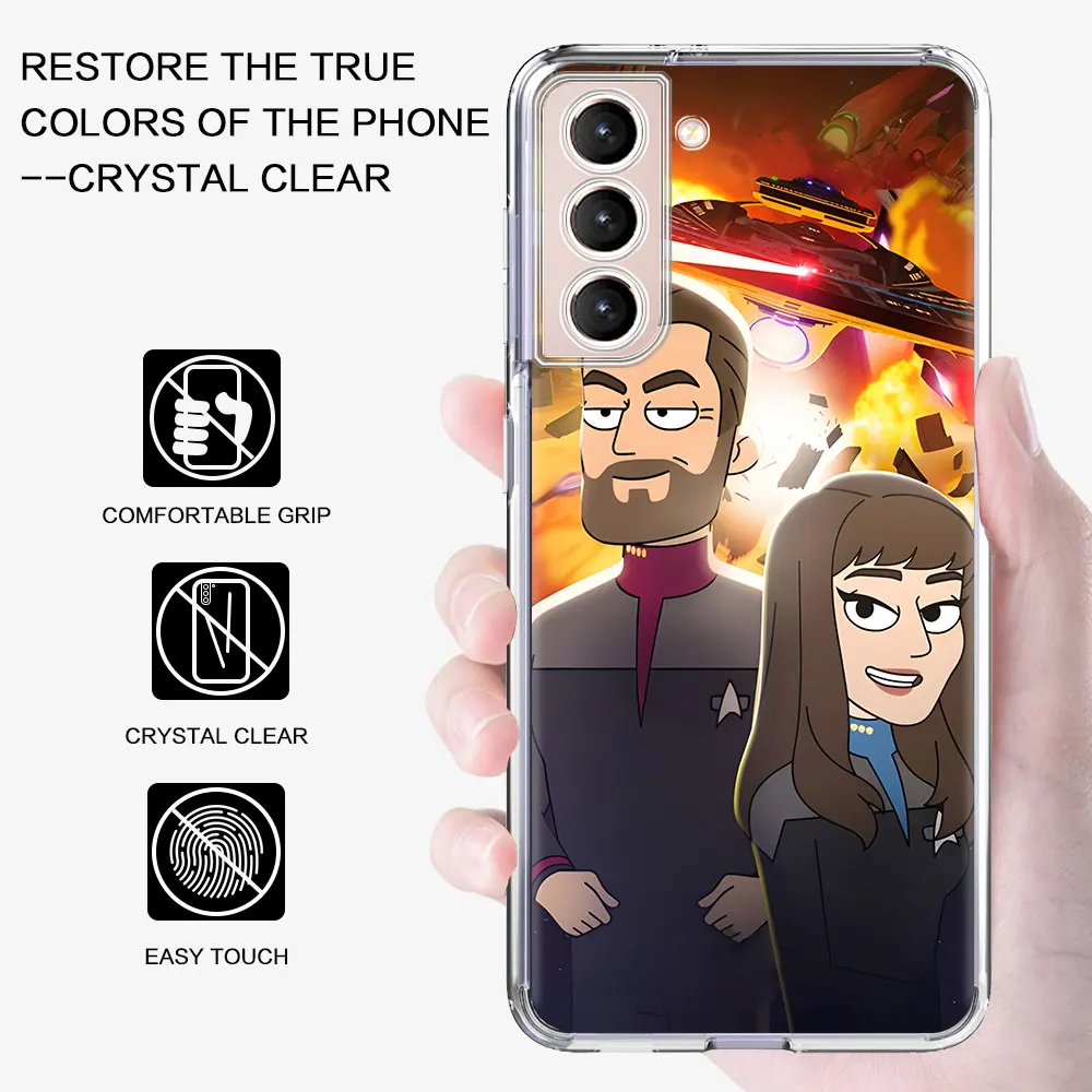 Star Trek Lower Decks Case for Samsung Galaxy S24 S20 S21 FE S22 S23 Ultra S10e S10 Lite S9 Plus S8 Soft Transparent Phone Cover