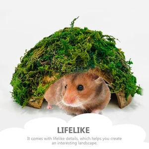 House of the Reptile Hiding Place, Terrarium Tank, Hamster Shelter, Rùa Basking basking, Rùa Hiding Hang, dừa Nông trại 8 Bán hàng địa hình chính cho Hamster - №4