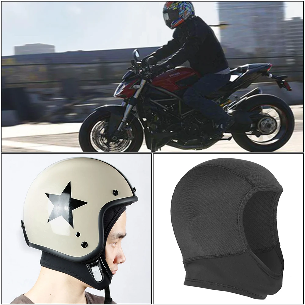 

Quickly Drying Out Elasticity Motorcycle Helmet Inner Cap Breathable And Sweat Wicking Visor Sunscreen Soft Sports Headgear