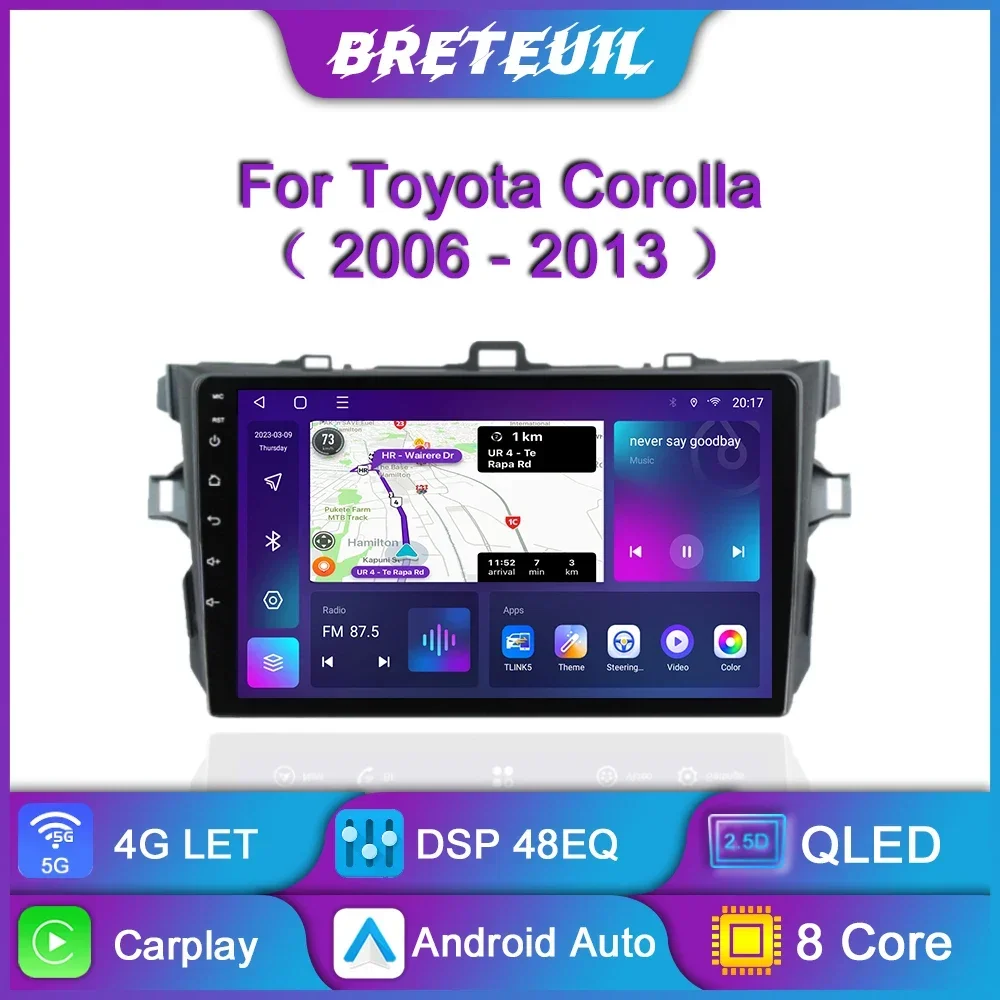 

Для Toyota Corolla E140 E150 2006 2007 2008 2009 2010 2011 2012 2013 Android Car Radio Multimedia Video Player GPS Navigation QLED Touch Screen Auto Stereo Intelligent System