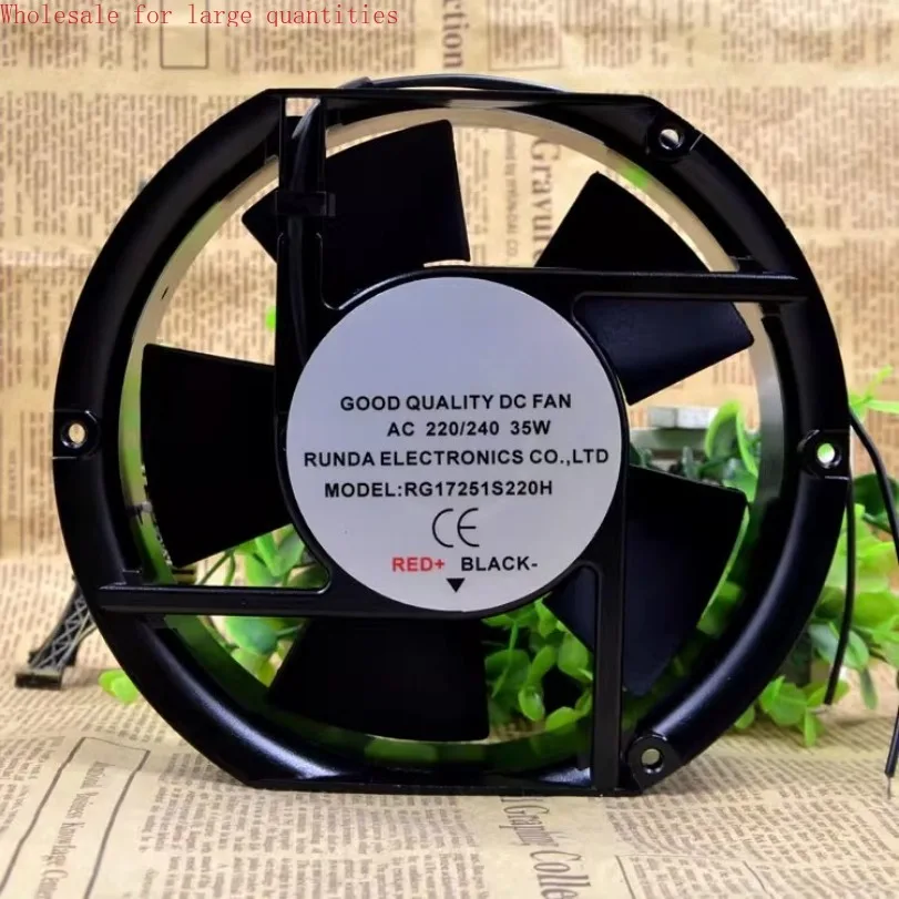 ل RUNDA RG17251S220H 220/240 فولت 35 واط 17251 ارتفاع درجة الحرارة خزانة مروحة التبريد 1 سنة الضمان