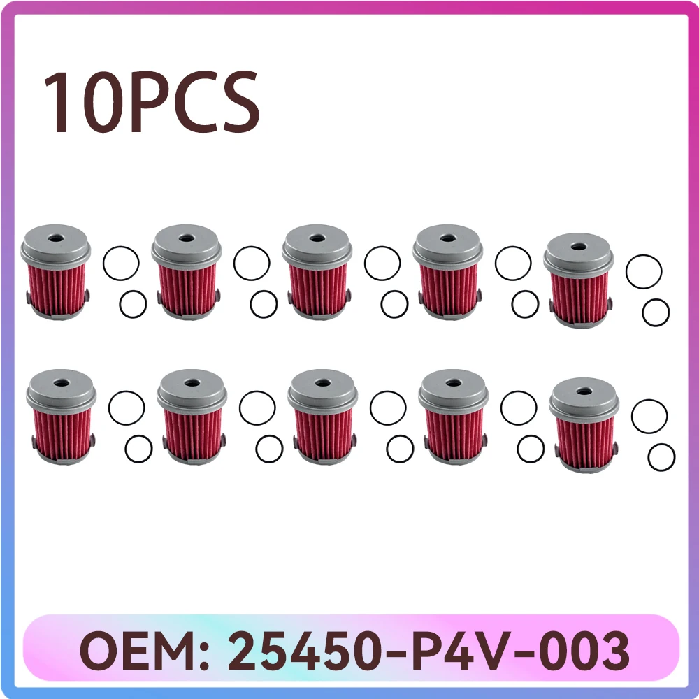 

10pcs Brand New Auto Transmission Filter 25450-P4V-003 Fit For Honda Civic Accord Pilot TSX