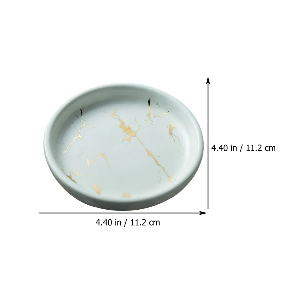 

1Pcs Marble Texture Soap Plate Nordic Style Bathroom Accessory Ceramic Soap Dish Non-Slip Storage Holder