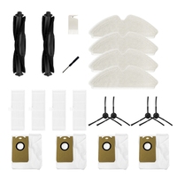 Main Brush Dust Bag Replacement Accessories For Proscenic M7 Pro / Kyvol Cybovac S31 / HONITURE Q6 / Uoni V980 Plus Robot Vacuum