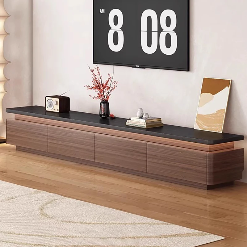 Mueble de TV Flotante Nórdico, Muebles de Dormitorio Modernos y Lujosos, Mueble de TV para Salón, Estante para Televisión, Cómodo Mueble de TV de Madera