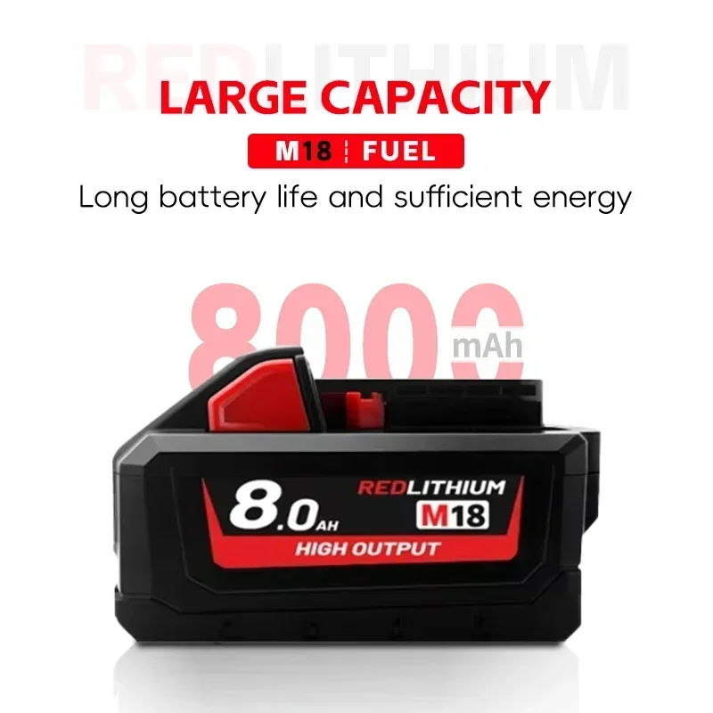 Baterie Milwaukee M18 kompatibilní s 18V 9,0Ah 9000mAh 21700 články. Vyměňte lithiovou baterii v elektrickém nářadí Milwaukee. - náhled 3