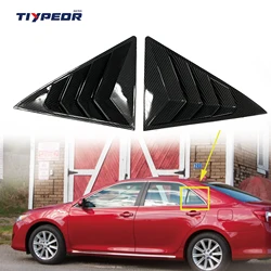 Car Side Rear Window Louver 2 PCS For Toyota Camry 2012 - 2017 Shutter Cover Trim Gloss Air Outlet Shutter 2015 2016 2013 2014
