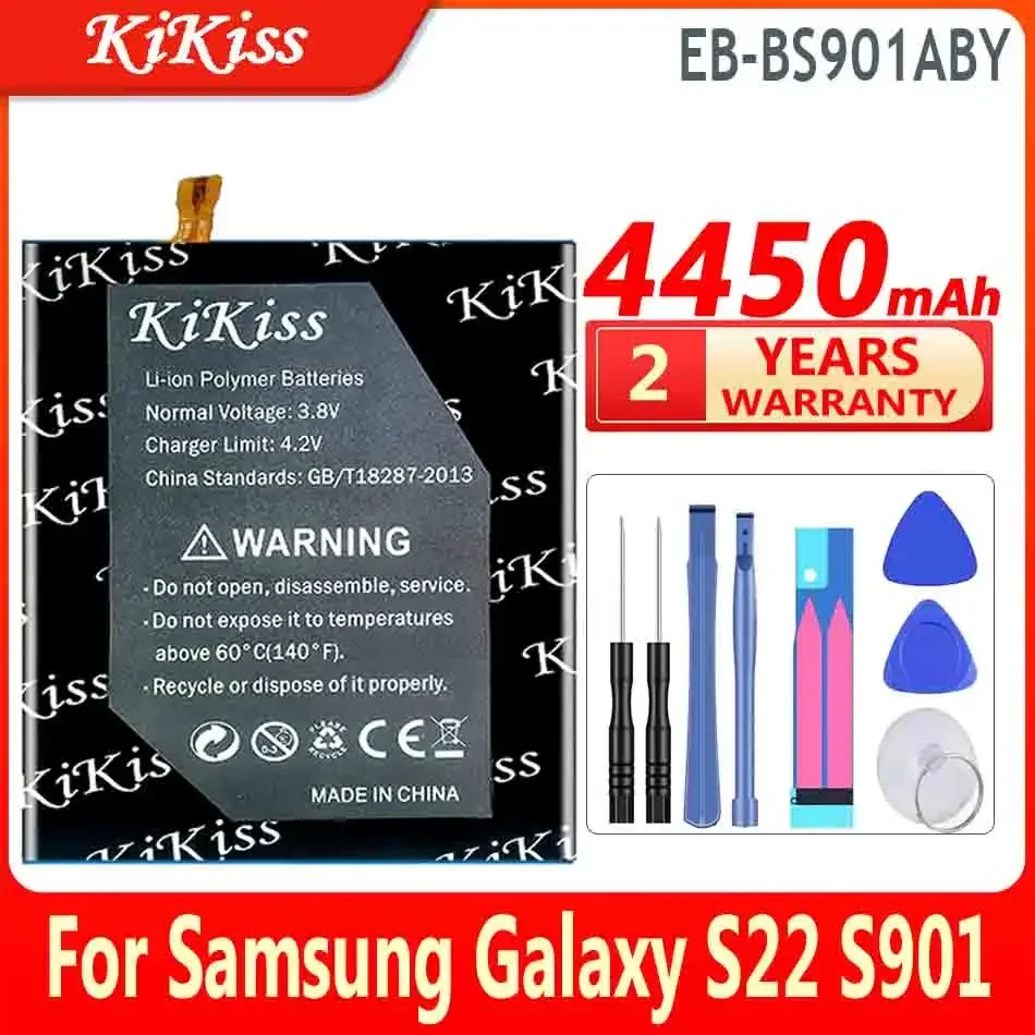 KiKiss Battery 4450mAh/5900mAh For Samsung Galaxy S22 Plus/Ultra S22+ S22Plus S22Ultra S22U High Capacity Bateria