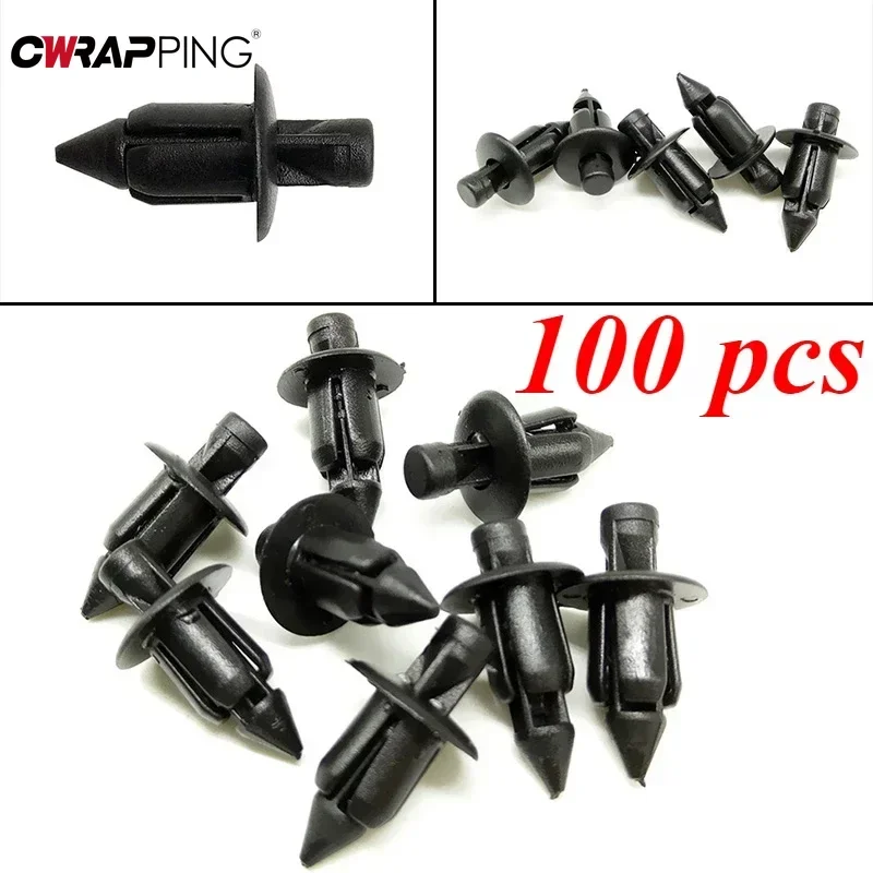 100 Pcs Plastic Bicycle Fairing Rivet Setting Panel Plastic Rivet Fairing Panel Fasteners Clips for Car Fastener Clips Styling