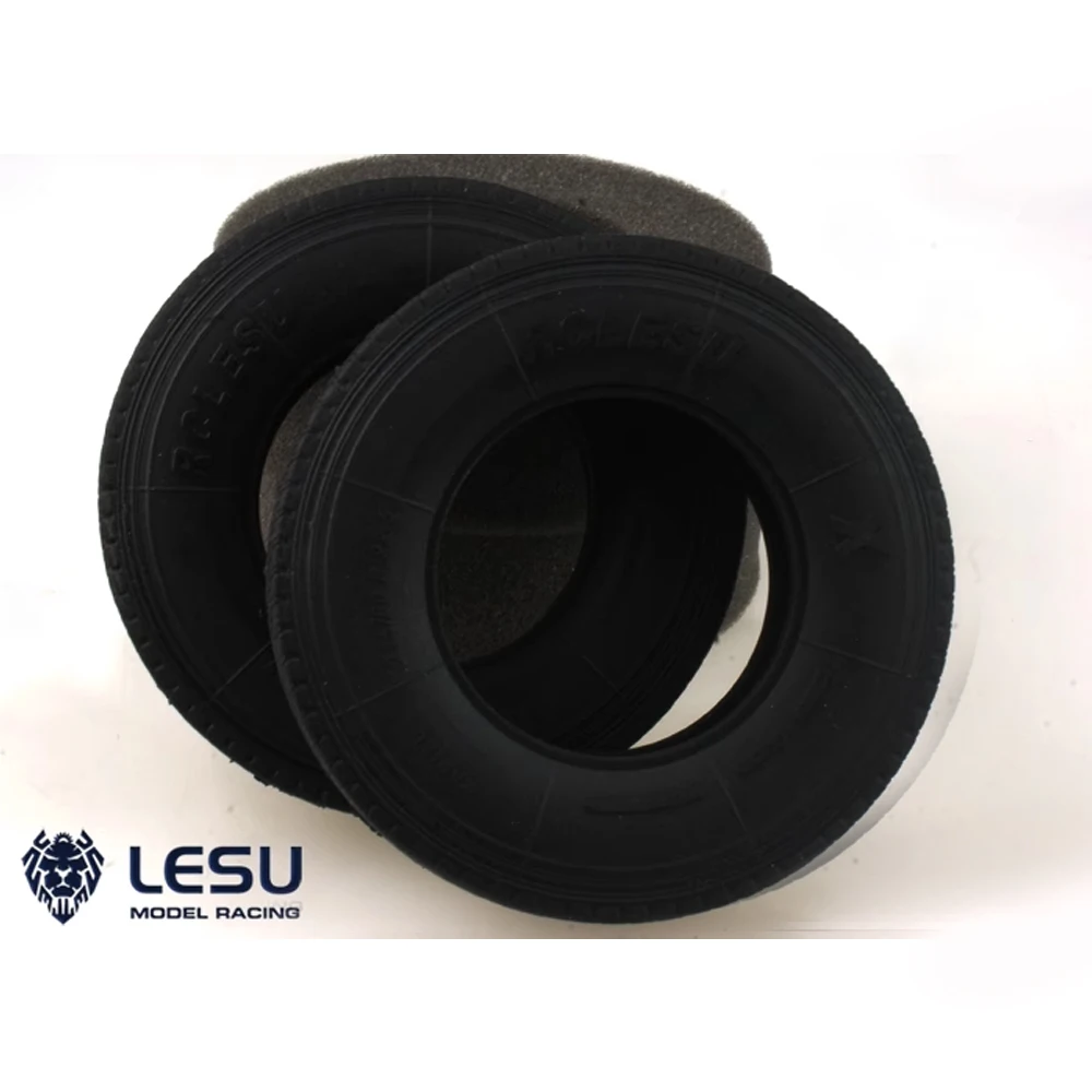 LESU S-1215&S-1216, 1/14 truck Tamiya tractor head simulated striped road tire skin, high-quality rubber mud truck tire model