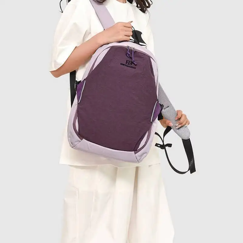 حقيبة ظهر جديدة مقاومة للماء من النايلون قابلة للتنفس، أشرطة شبكية متعددة الجيوب، أشرطة قابلة للتعديل للتنقل اليومي والسفر غير الرسمي #2