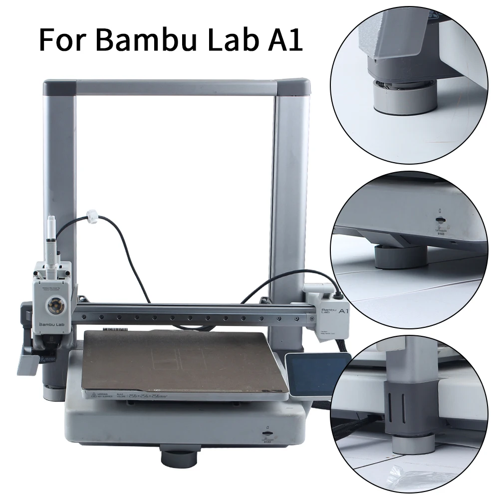 

For Bambu A1 Upgraded Version Shock-Absorbing Foot Pads Enhance Shock Absorption Function For 3D Printer Accessories