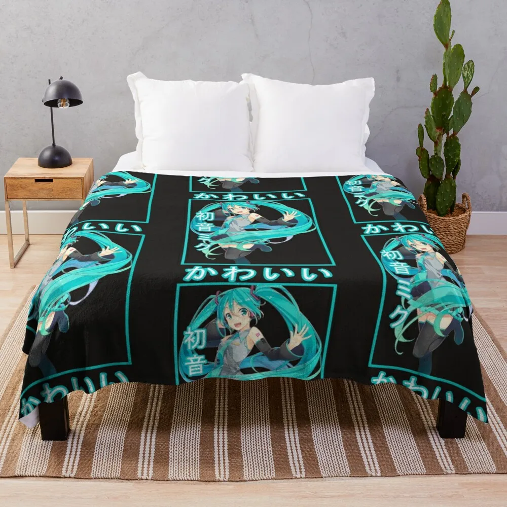 

Hatsune Miku Classic Throw Blanket decorative Flannel Blankets