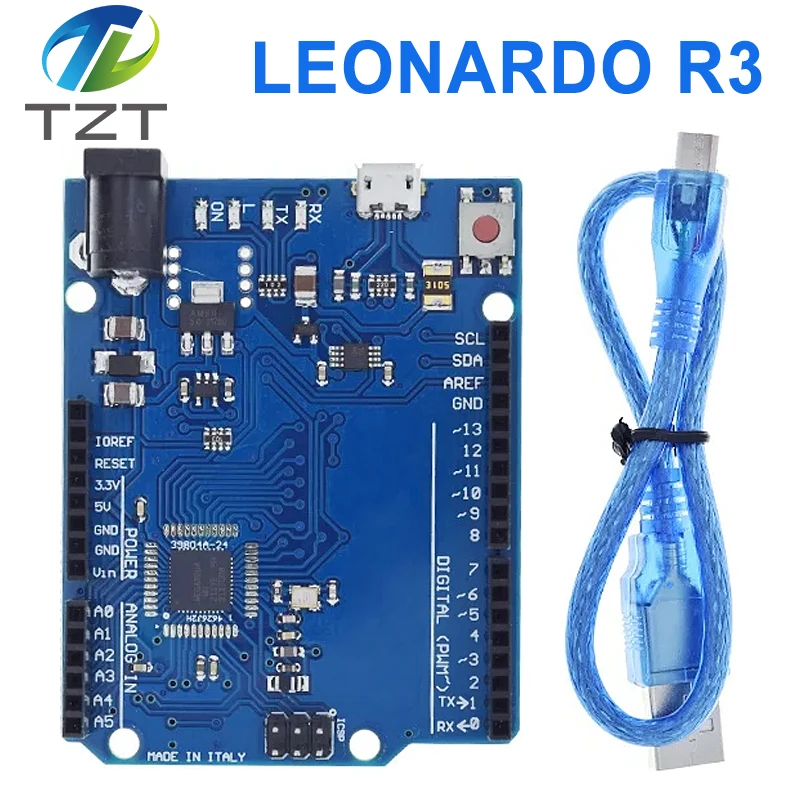 Leonardo R3 Microcontroller Atmega32u4 Development Board With USB Cable Compatible For Arduino DIY Starter Kit