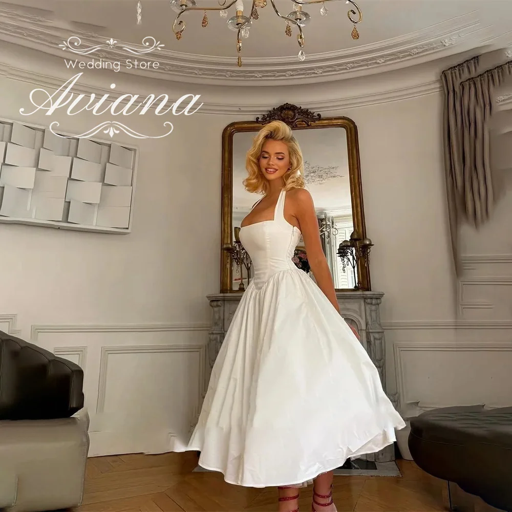 

Customized Aviana Luxury Vintage Lace Long Sleeve A-Line Wedding Dress Elegant Ball Gown Bridal Party Evening Formal Gown Simple