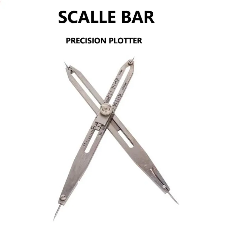 S/N:20009 Precision Two-legged Compass Adjustable Size Archaeological Drawing Scale Ruler Drafting Tool