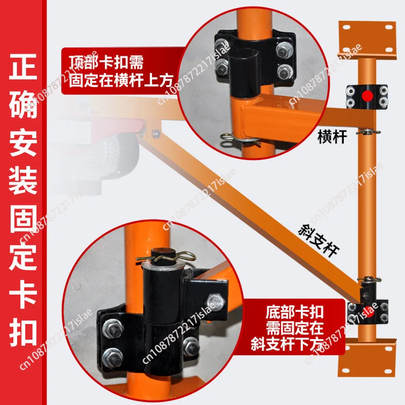 Micro Electric Hoist 200KG Crane Manual Wall Rotating Brackets Hoist Household Small Lifting Crane 220V