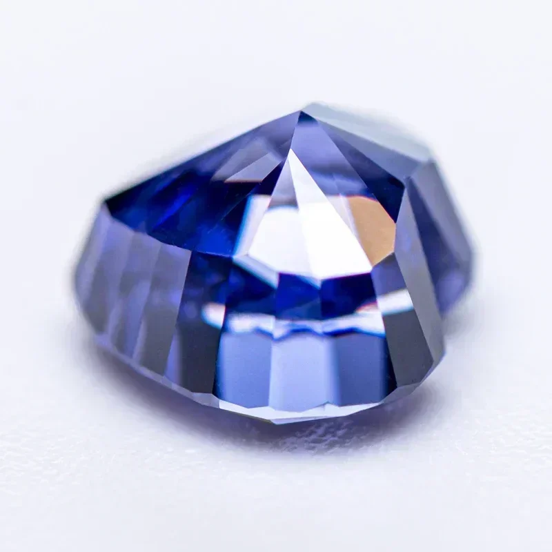 Z-Hot Sell Cubic Zirconia Wholesale No Certificate Crushed Ice Cut Heart Shape Tanzanian Color Charms Beads  for Diy Jewelry Mak
