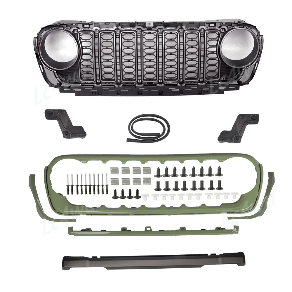 LC4WD 4X4 Accessoires Meerdere kleuren 20e verjaardag voorbumper racing grills voor 2018-2025 Jeep Wrangler JL / Gladiator JT