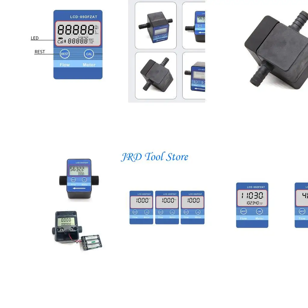 

A2UD Fluidmeter Counter 30-1200L/H Sensors DN10 Hall Effect Sensors Water Oil Meter Measuring Instrument