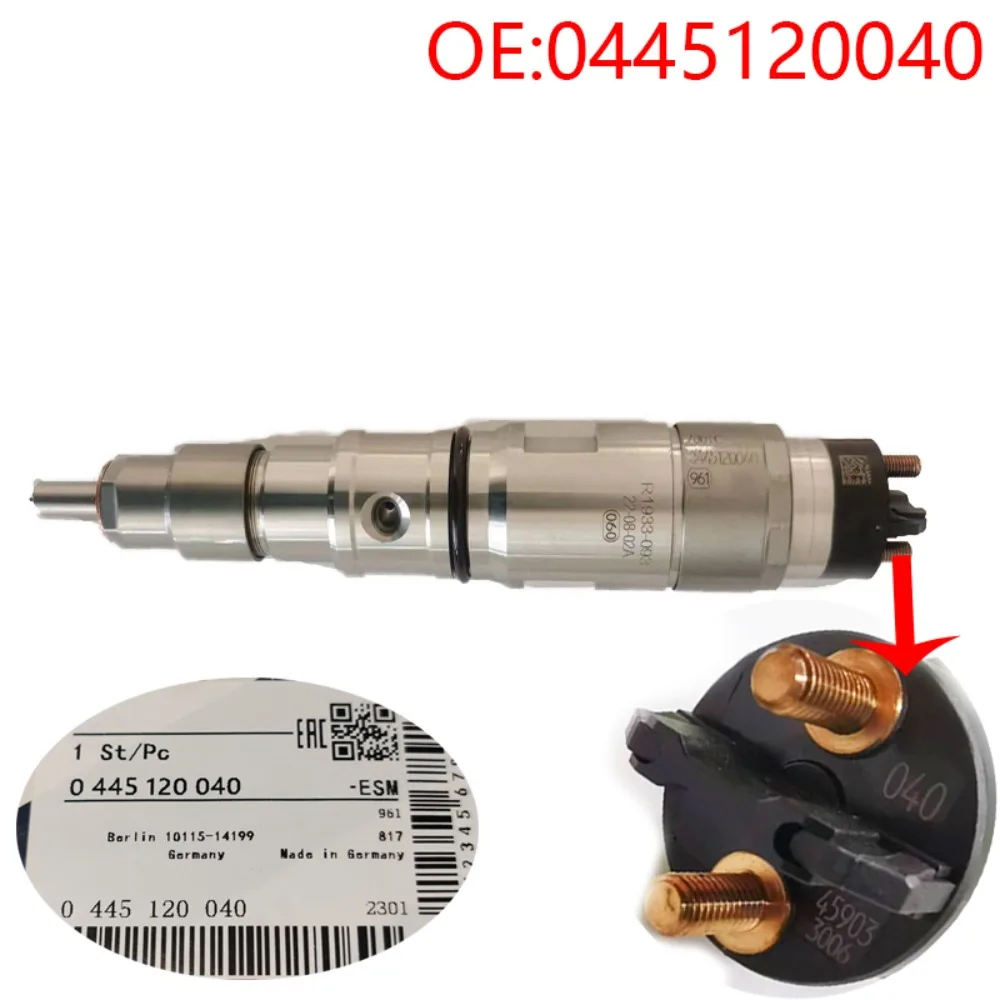 0445120040 common rail fuel injector is suitable for Dayu Doushan 65.10401-7001C excavator fuel injector 0 445 120 040