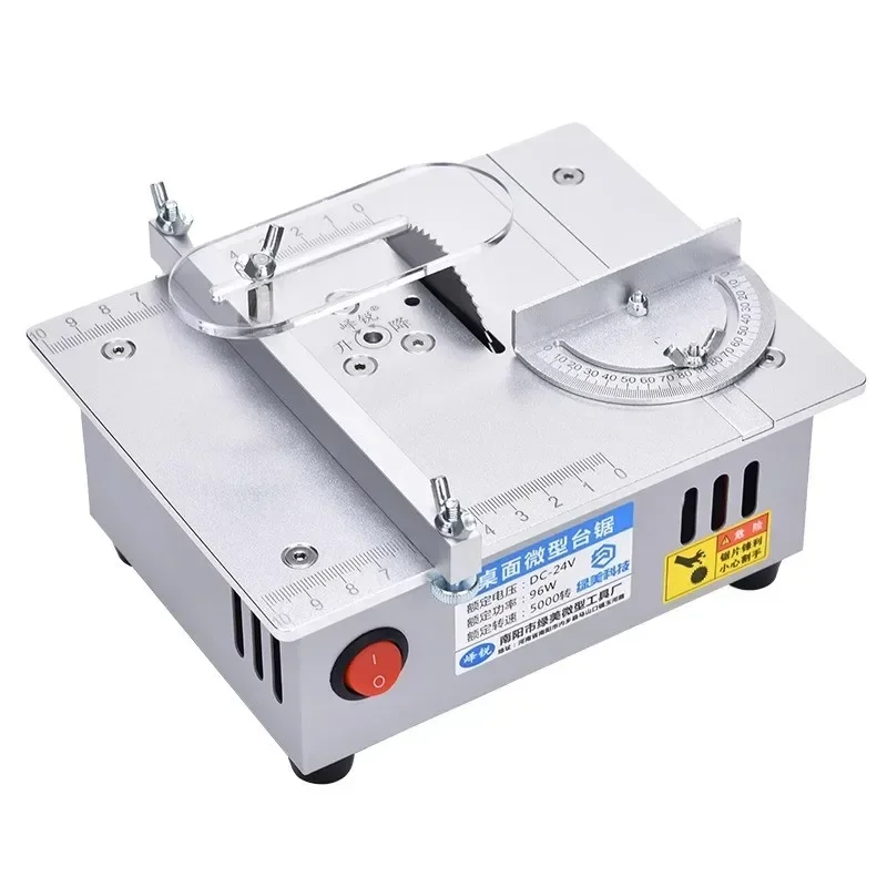 

Precision Desktop Mini Table Saw DIY Acrylic PCB Table Cutting Machine Mini Aluminum Model Small Chainsaw