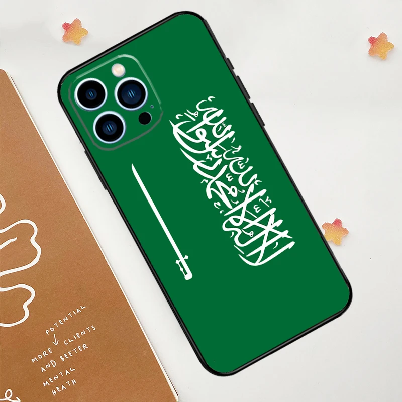 Kingdom of Saudi Arabia Flag Case For Apple iPhone 12 13 Mini 11 14 15 16 Pro Max Plus X XR XS Max Coque