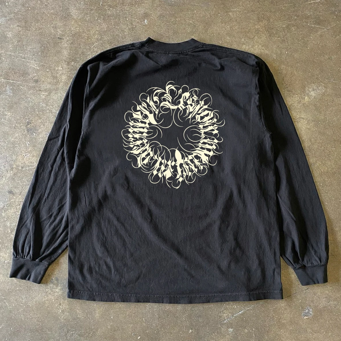 Heavyweight 300g Pure Cotton Long Sleeve T-Shirt Unisex American Retro Ameika Style Versatile Cotton Sun Protection Clothing