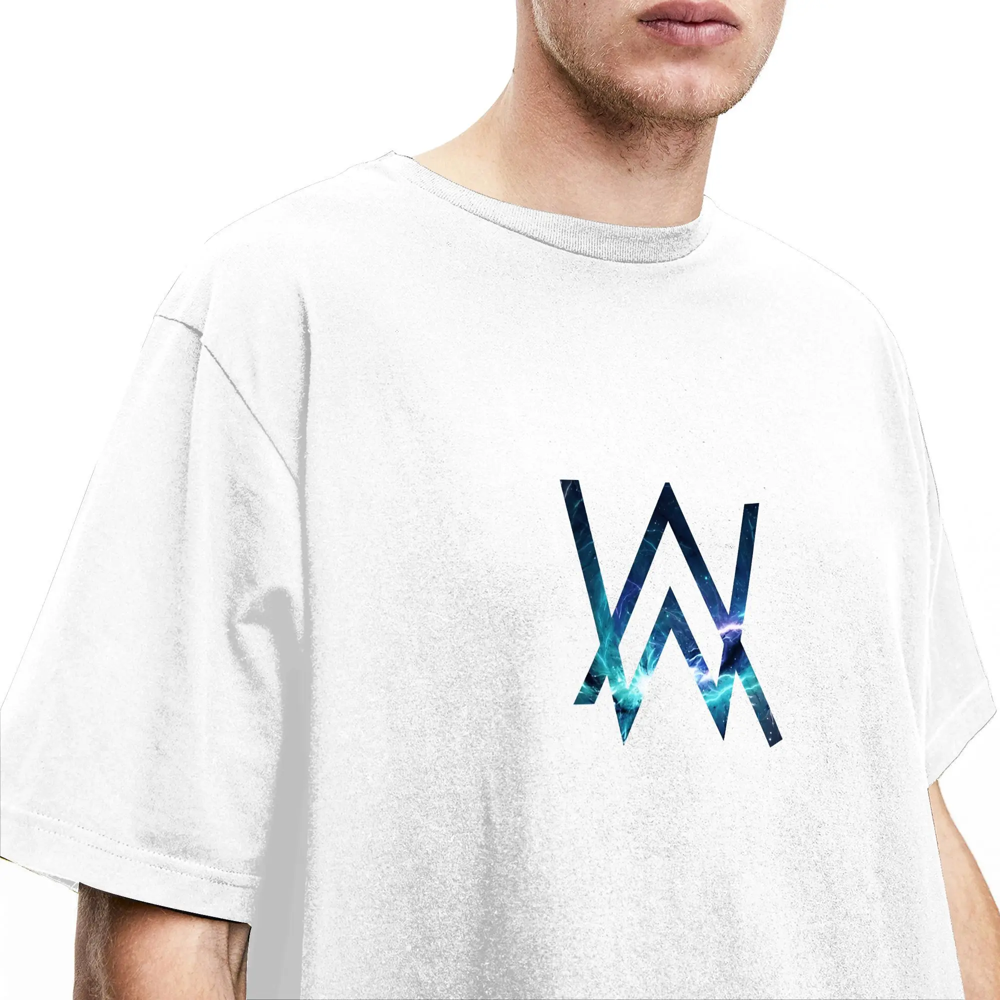 A-Alan Walker T-Shirt für Herren, Y2K, lässige T-Shirts, Sommer, O-Ausschnitt, trendiges, cooles T-Shirt, lässige, übergroße Kleidung – Detail 5