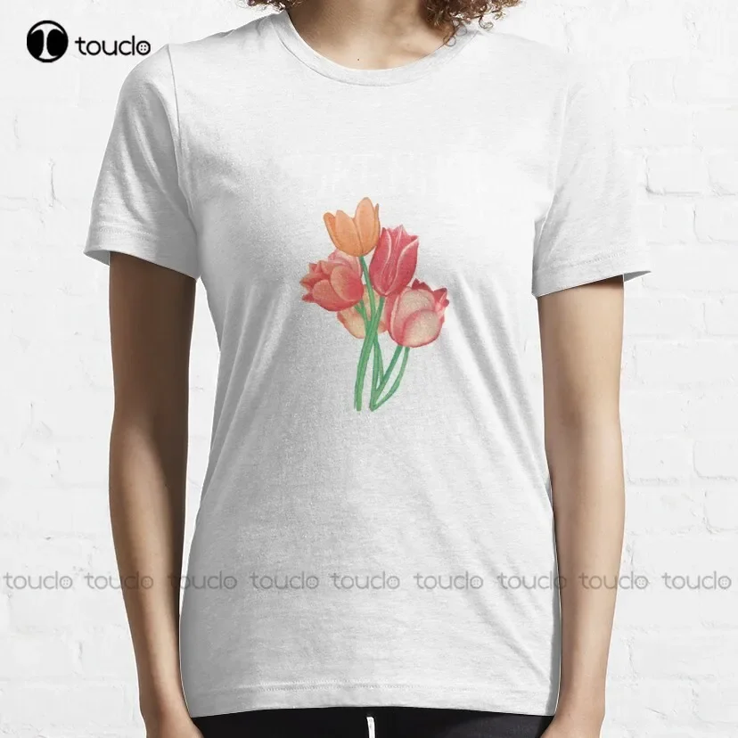 Keukenhof Netherlands Tulip Festival Classic T-Shirt Halloween Shirts For Women Cotton Outdoor Simple Vintag Casual Tee Shirts