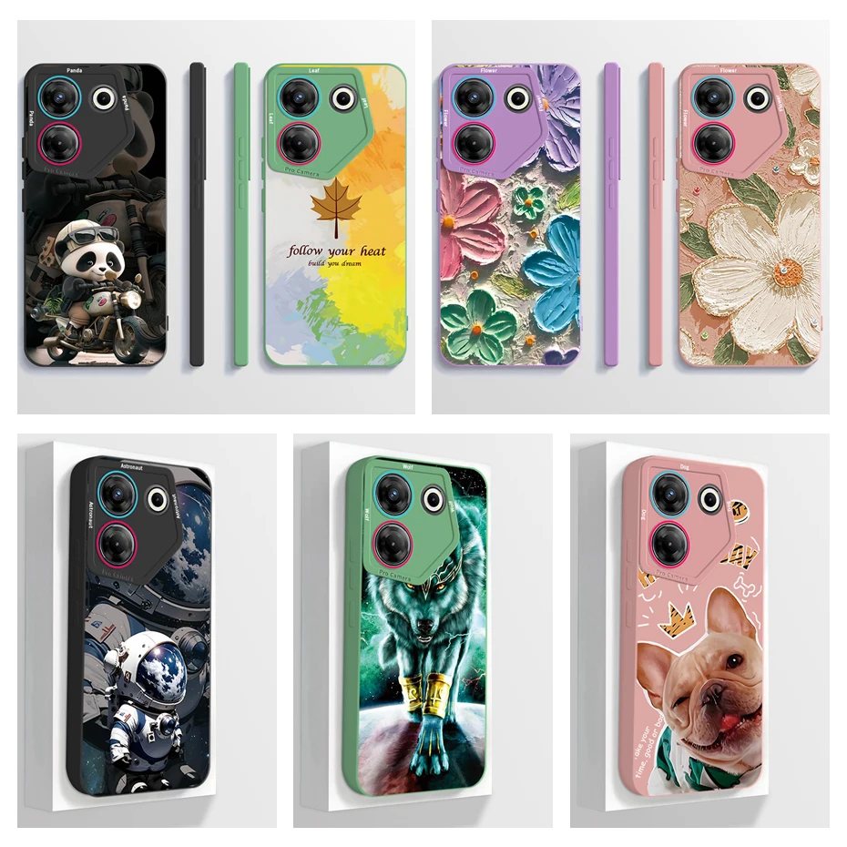 

Чехол защитный для Tecno Camon 20 4G 20 Pro 4G, искусственная живопись, рисунок, мягкий силиконовый чехол для Camon20 20Pro